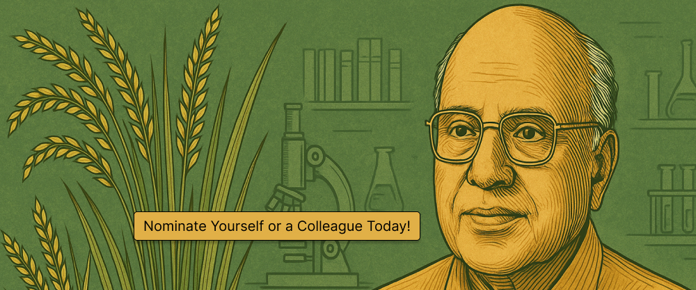 Prof. M.S. Swaminathan Award Application